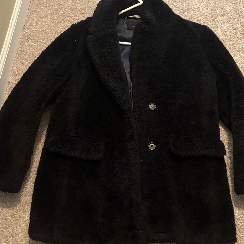 J. Crew Black Teddy Jacket